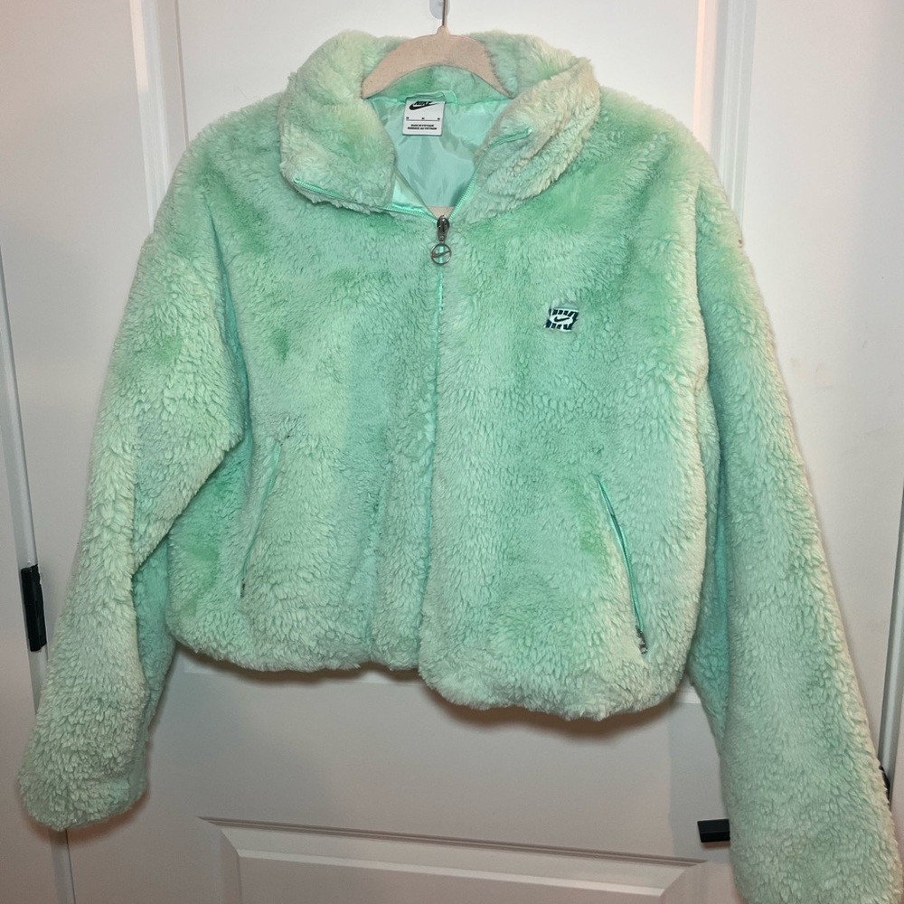 Nike Mint Green Fleece Jacket